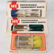 M.Y. Darts Vintage Bundle Professional Tournament Darts 3x Packs of 3 - EHB