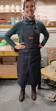 Split Leg Denim Apron. Perfect