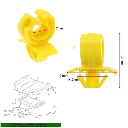 2pcs stay clips - clips, for