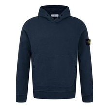 STONE ISLAND S/S 25 NAVY FLEECE HOODIE - Men's Size Small RRP £340 New Genuine