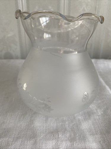 Vintage frosted glass globe - vintage,