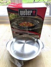 New Weber Wok & Steamer Set For Gourmet Bbq System Cast Iron 8856 BNIB