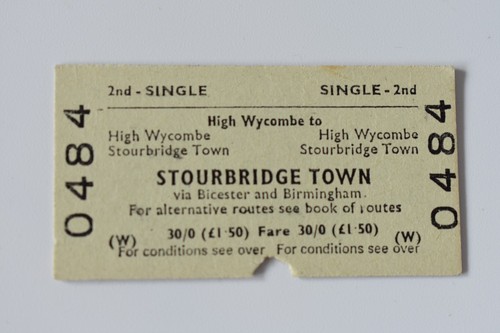 British railway ticket - british, high