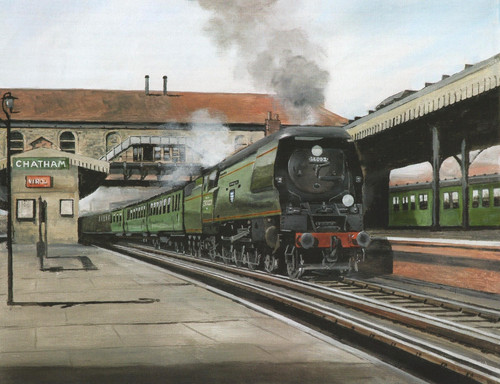 Chatham station loco - station, 34003