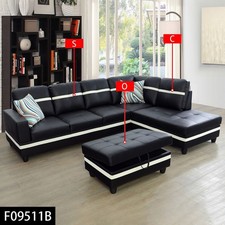 Black And White Semi PU