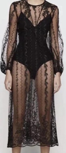 Zara semi sheer - sheer, tulle