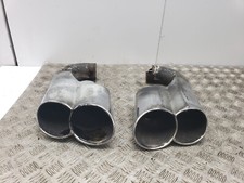 PORSCHE CAYENNE 955 PAIR EXHAUST TIPS QUAD EXIT TURBO STYLE 7L5253681D 2005