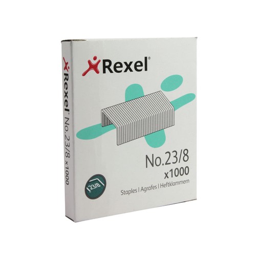 Rexel staples 8mm pack - rexel, (pack