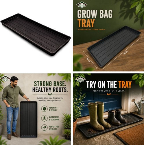 Grow bag trays tough - grow,