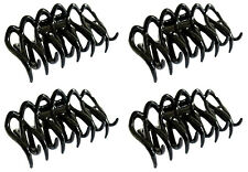 Set of 4 Pretty Black Hair Claw Clamp Clip Unique Bull Dog Design Uniqe Style