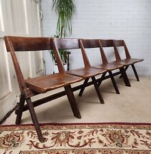 Antique Folding Theatre Seats - Early 20th Century