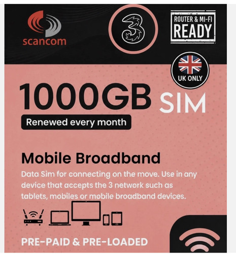 Three vodafone 1000gb - three, +