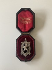 Scottish Twenty Club Sterling Silver Shooting Medal Fitted Box 1936