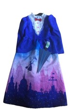 Mary Poppins Fancy Dress Costume - Age 9-10 Dress & Umbrella - World Book Day