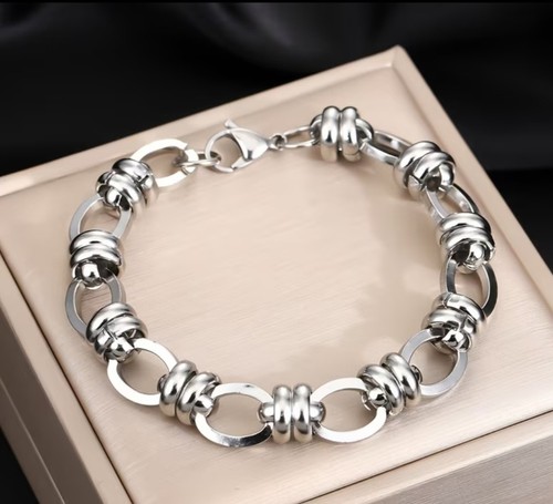 Chunky link bracelet silver - chunky,