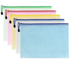A4 Plastic Waterproof Document Wallets Files Folder Zip Lock Bags Pouch Office