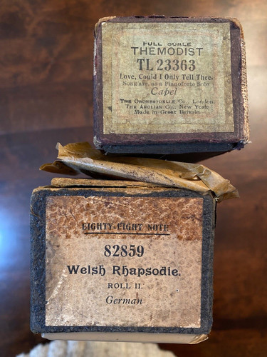 Pianola music rolls - music,