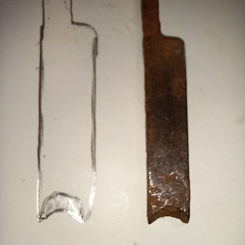 Small vintage wooden concave - small,