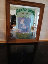 Vintage Pears Soap Advertising Mirror 1980s Collection Retro Home Decor  Framed