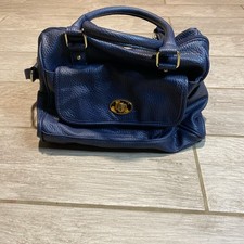 Women’s Navy Blue Leather