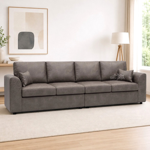 Oakley grey seater sofa - grey,