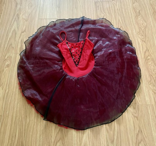 Red black wired pancake - red,