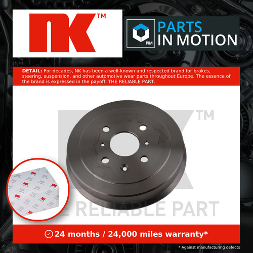 Brake drums fits - 2x, (pair