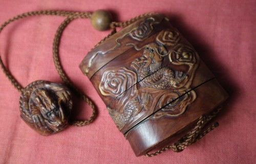Japanese carved wood - carved,