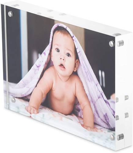 Acrylic photo frame block - acrylic, frame/block