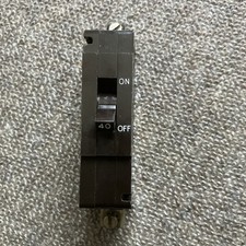 Crabtree C50 40 Amp 40A MCB M4.5 Single Pole Yellow Text