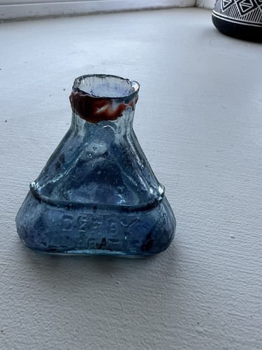 Vintage aqua sided - sided, derby