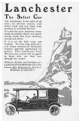Lanchester motor car - car,