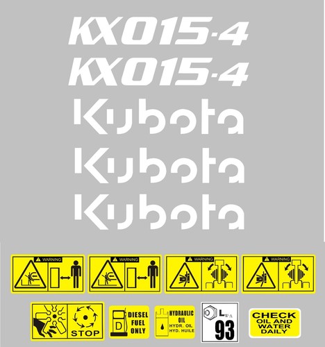 Decal sticker set kubota - decal, set.