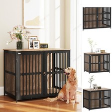 Dog Crate Furniture, Dog Cage with Anti-Chew Resistant Mesh