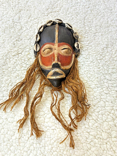 African tribal style carved - style,