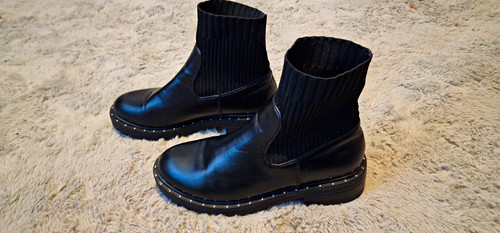 Schuh black leather - black,