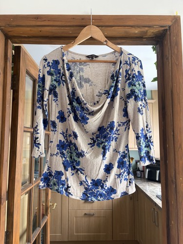 Phase eight blue floral cowl - eight,