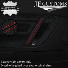 RED STITCH LEATHER 2X DOOR