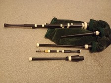 Scottish Smallpipes in A and D by RT Shepherd, African Black Wood 