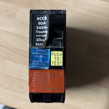 SQUARE D 80 AMP 30mA DOUBLE