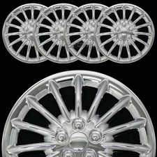4 15" CHROME Hub Caps Full
