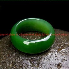 Jade Ring Green Real Natural Genuine Women Mens Men Chinese Jewelry Style