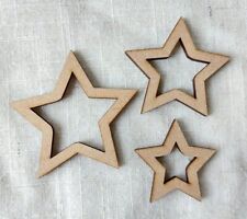 Wooden Cutout Stars Craft