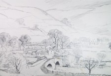 Original pencil drawing - pencil,