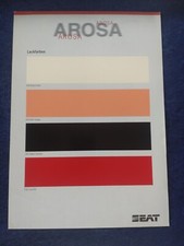 Seat Arosa colours brochure