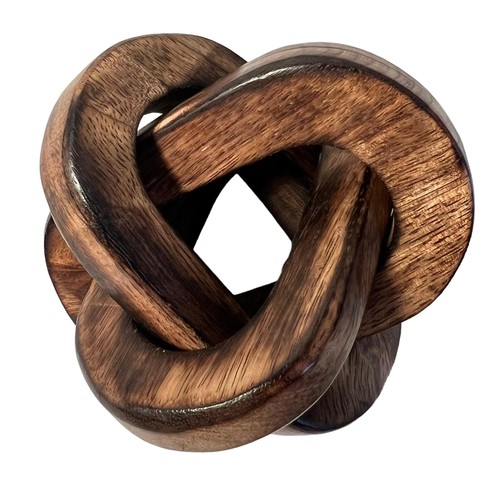 Rustic wooden link knot - rustic,