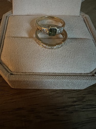 Emerald cut green sapphire - cut,