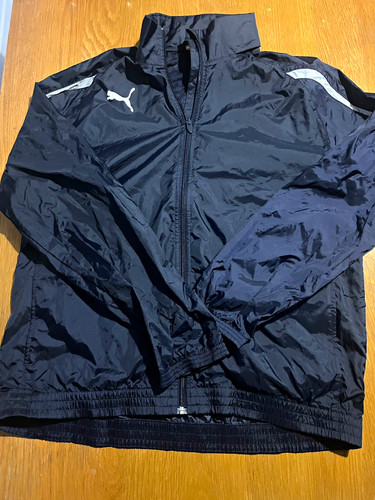 Puma unisex black windbreaker - unisex,