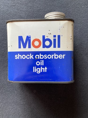 Vintage mobil oil - oil, tin