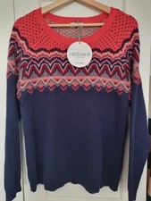 Marks & Spencer 'Indigo Collection' fairisle jumper. Size 10. New!